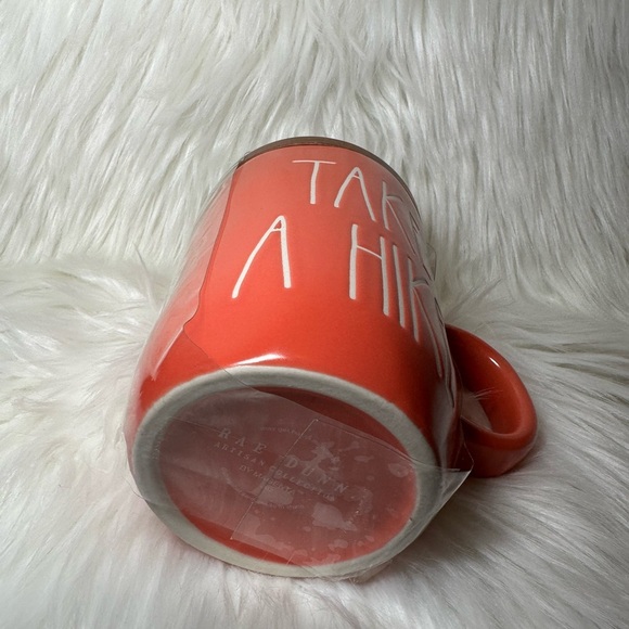 Rae Dunn Take A Hike Mug with Wooden Lid/Coaster - Picture 3 of 4